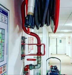 Réseau de robinets d’incendie armés